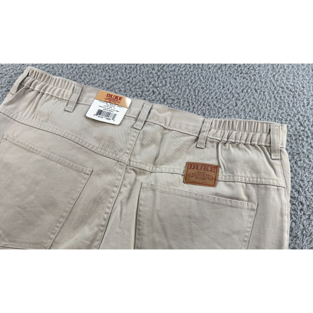 VTG Duke Haband Western Jeans Mens 36x30 Relaxed Fit White Rodeo Made in USA NEW